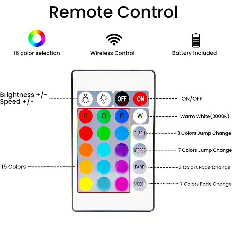 2 шт. светодиодный датчик света RGB Smart APP Control Симфоническая лампа Бар Музыка Ритм ТВ Окружающее освещение Игровая комната Настольный ночник