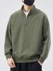 Men's Trendy Half-Zip Sweatshirt: Stand-Up Collar Pullover for Spring, Autumn, Winter 2024