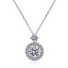 D Color 1.3carat Real Moissanite Necklace for Women Flawless Sparkly Lab Diamond Pendant S925 Sterling Silver Jewelry