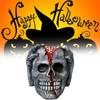 Halloween Skull Decor Figurine With Latex Material For Festive Atmosphere