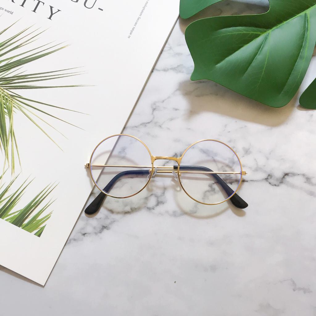 Очки Оправа Круглая Женские Модные Ретро Золотые Шелковые Полигональные Очки Круглая Оправа Очки Оправа Мужские Плоские Очки