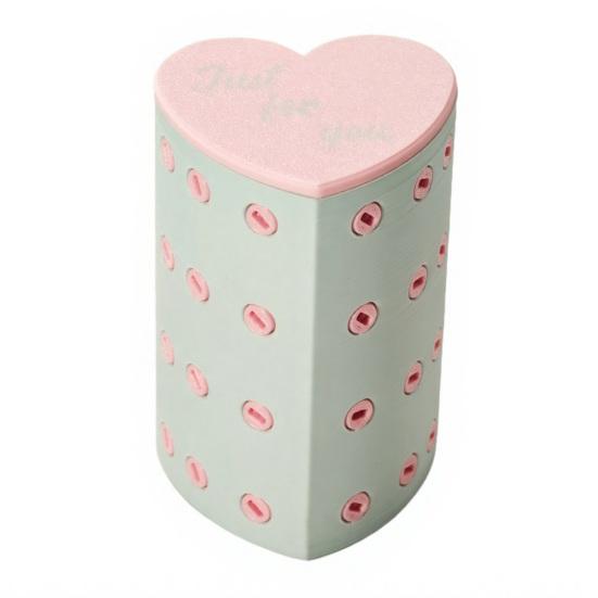 Annoying Gift Box with Screws 3D Printed Heart-shaped Present Box Hilarious Money Card Container Prank Gag Gift for Birthdays Anniversaries Parties