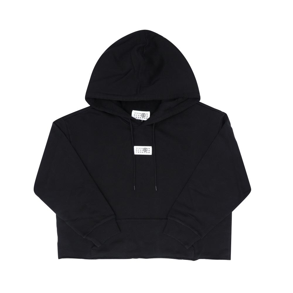 MaiSon Margiela Women S Hoodie Mm6 Numbering Logo Patch S52gu0235 M25025
