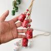 Christmas Bells Hanging Cow Bells with Snowflake Design Window Jingle Bells for Christmas Tree Decoration Winter Festive Party