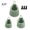 Decorative Storage for Cosmetics 3PCS Woven Wall Hanging Bag, Natural Cotton Rope Fruit Baskets, Small Sundries Holder Entrance Boho Multi-functional