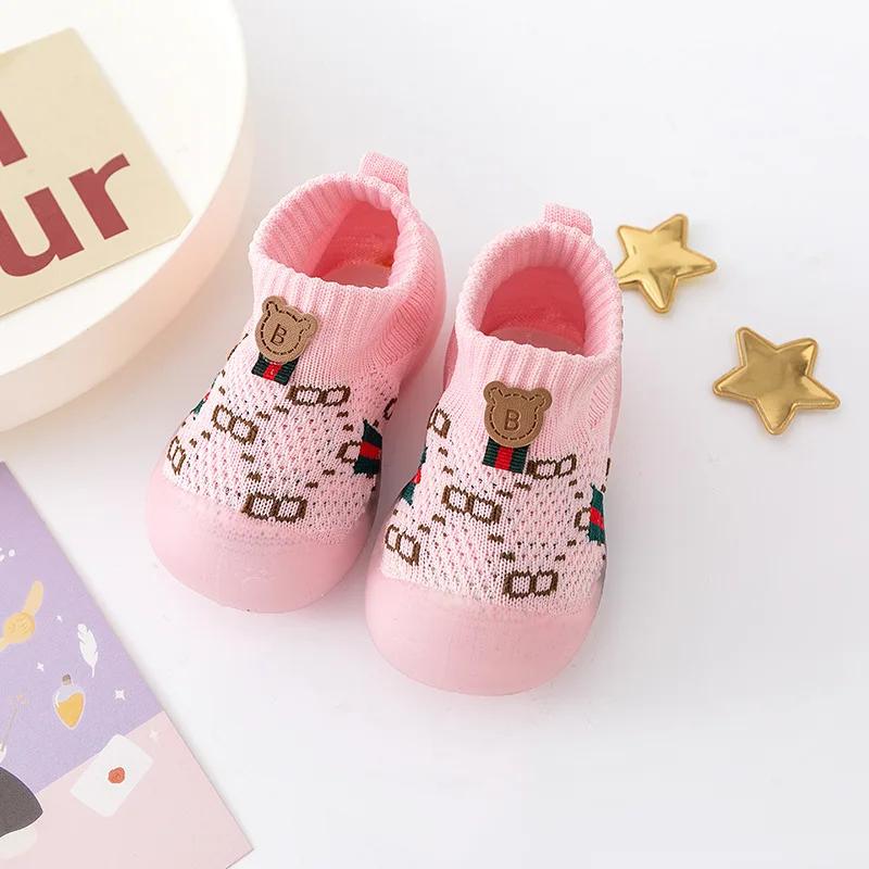 Детская обувь Осенняя сетчатая спортивная обувь для мальчиков Мягкая подошва Прогулочная обувь Легкие детские носки Обувь Дизайнерская детская обувь Обувь для девочек Детские товары