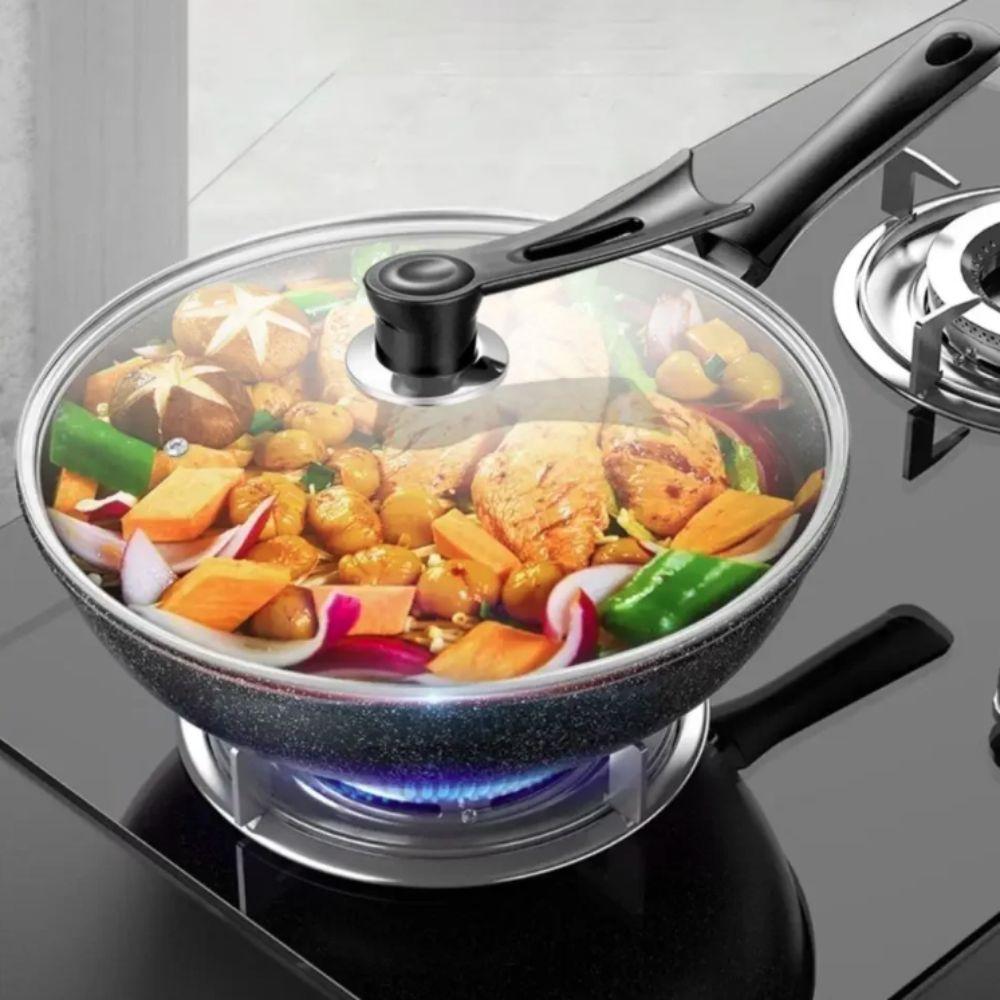 Сковорода с плоским дном Универсальный вок Кухонная посуда Сковорода для жарки Стейк