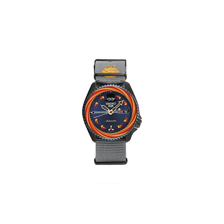 Seiko Seiko5 Коллекция ONE PIECE Механический механизм Кожаный ремешок Часы Мужские Часы Синий циферблат SRPH05K1