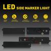 Fits 1998-2002 Pontiac Firebird Rear Front LED Side Marker Lights Bumper Smoked