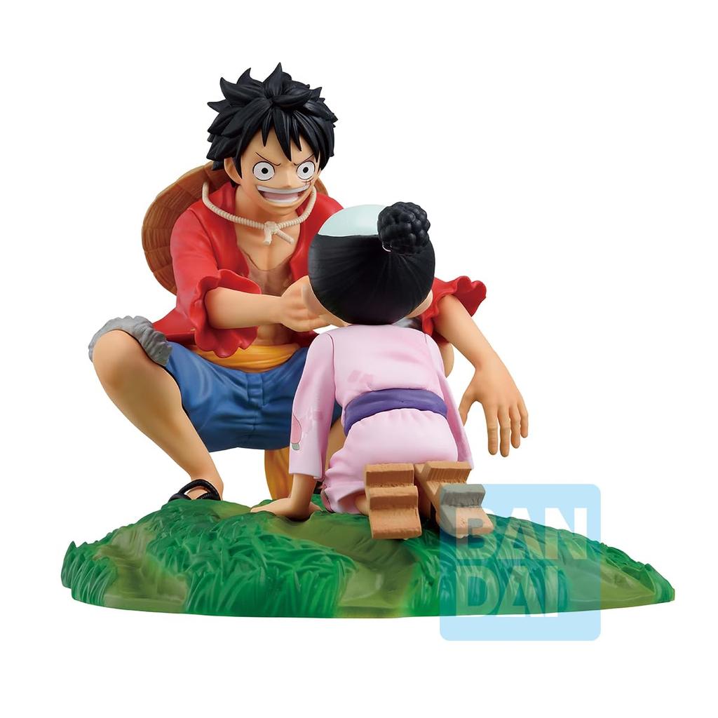 Ichiban Kuji One Piece New Dawn C Prize Revible Moment Luffy Momonosuke Ichibansho Figure One Piece Monkey Luffy Momonosuke Bandai Spirits Collector