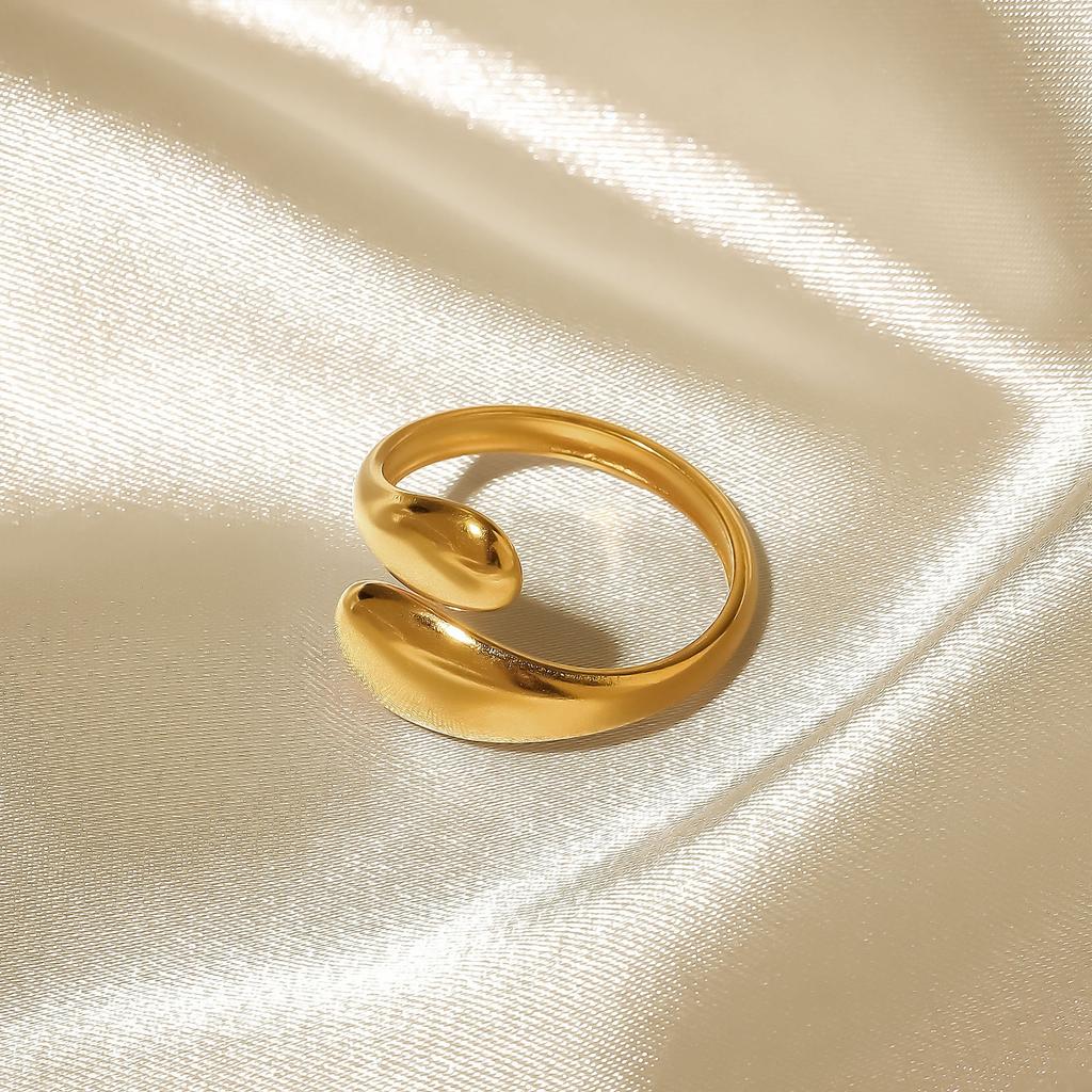 Модное женское кольцо из 1 части Женское кольцо Металлическое кольцо Глянцевое кольцо Металлическое кольцо Праздничный подарок