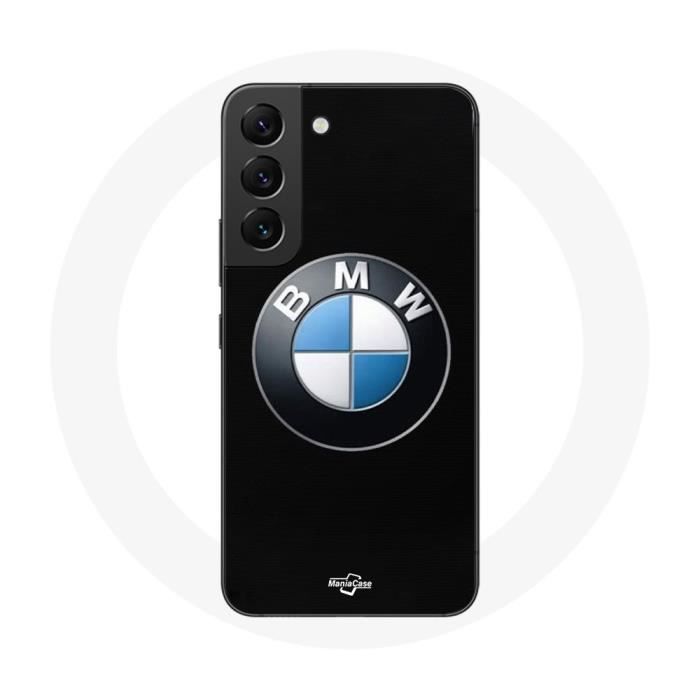 Чехол для Samsung Galaxy S22 BMW Logo черный фон