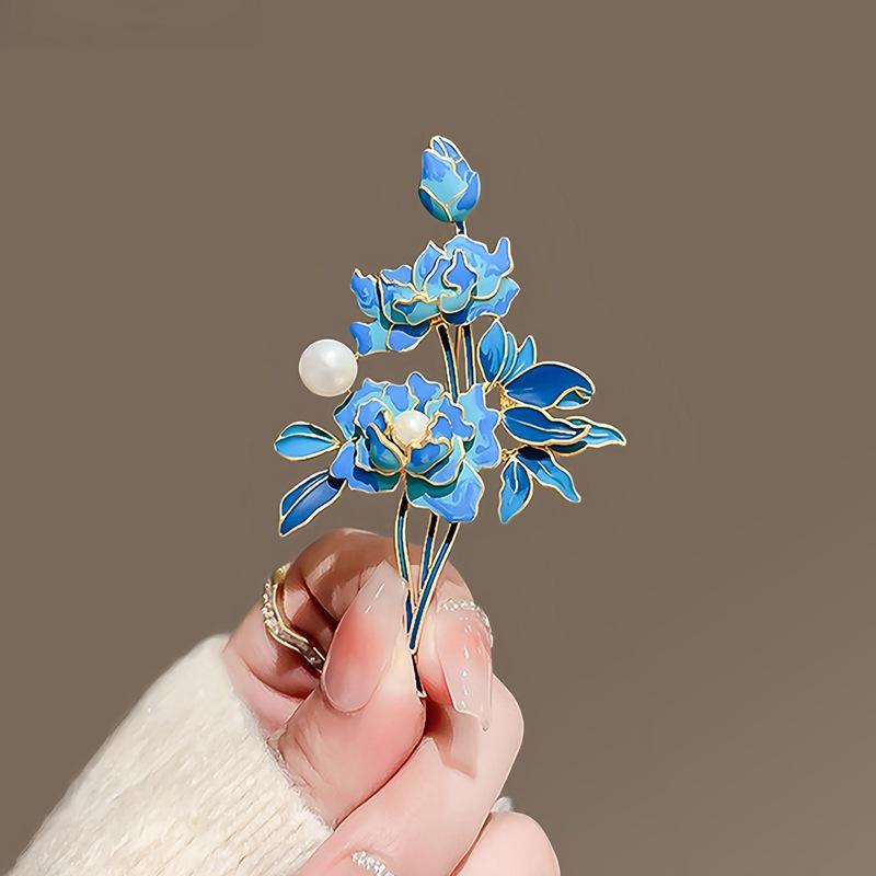 Ретро китайская брошь с кисточкой в виде бабочки и цветка – элегантный аксессуар для чонсама