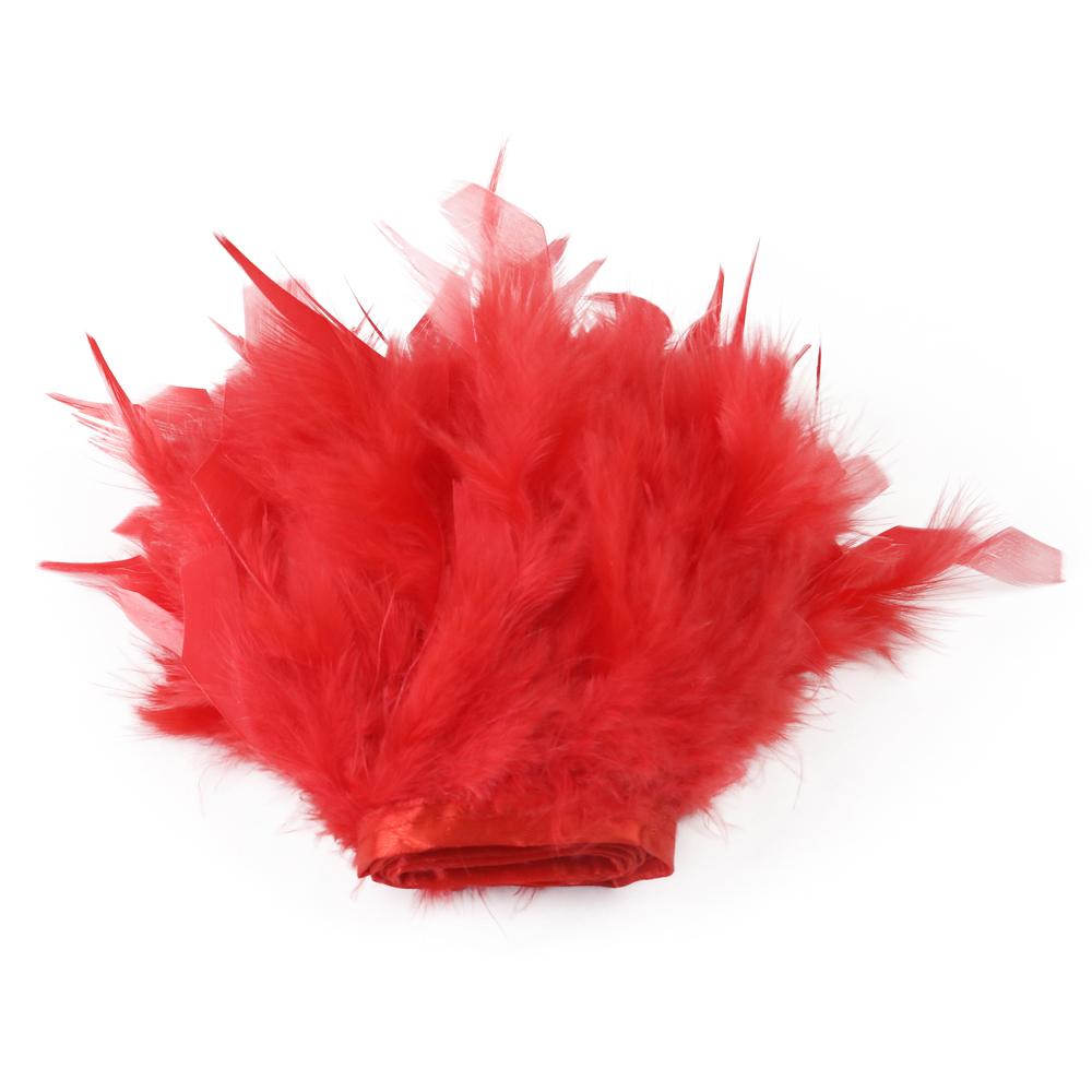 1/2М Белая отделка из перьев индейки 10-15СМ Пушистые перья Лента для поделок Карнавальная вечеринка Украшение одежды Швейные аксессуары