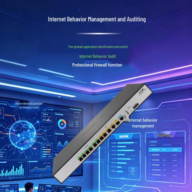 10-портовый гигабитный маршрутизатор H3C MSR830-10HI-GL (Китайская версия)