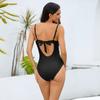 TUINANLE Women One Piece Set Swimsuit Backless Solid Sexy Swimwear Bandage Bathing Suit Beachwear