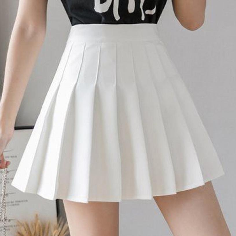 Female Spring Summer Korean Skirt Shorts Women High Waist Sexy Mini Skirt School Short Pleated Kawaii Japanese Skirt