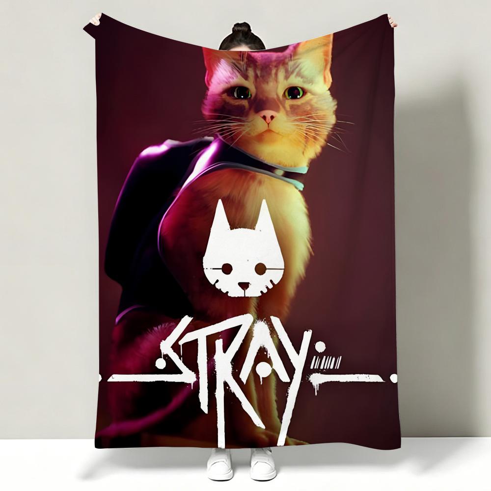 Game SStray Throw Soft Warm Flannel Throw Blanket Multiuse for Sofa Bed Office Nap