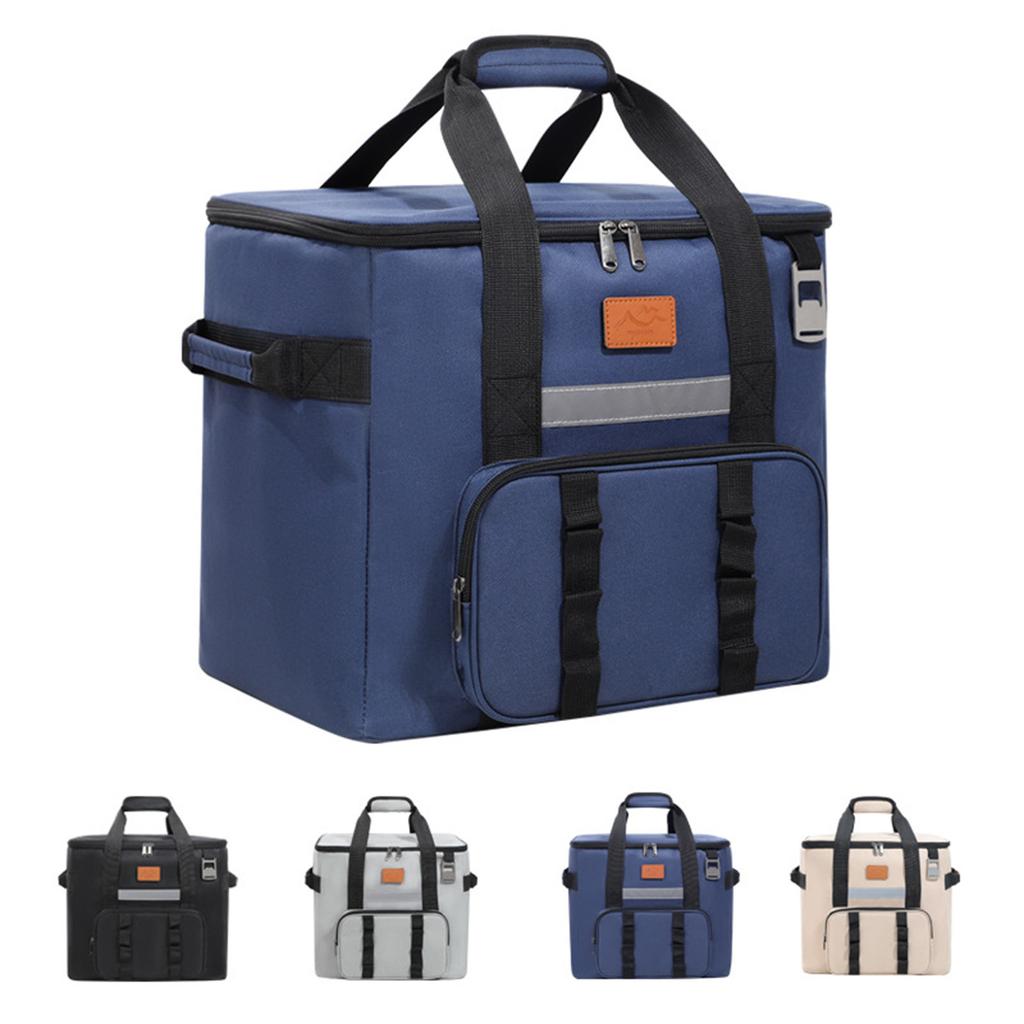 Insulated Lunch Box For Men & Women – Leak-Proof Cooler Bag With 4 Pockets, Adjustable Strap, Perfect For Work, Travel, And Picnics