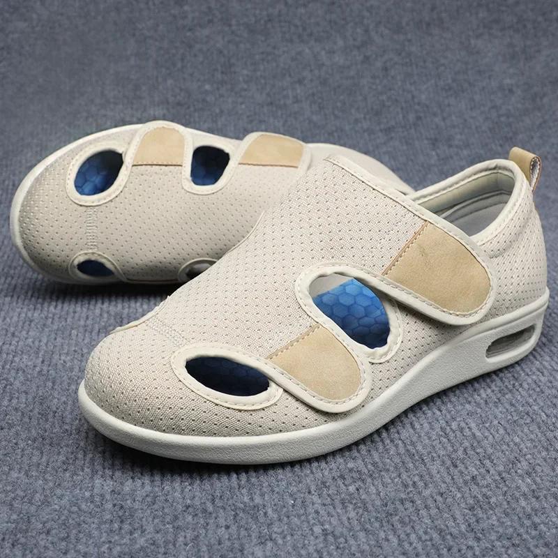 Mom Dad Shoes Casual Sandals Orthopedics Wide Feet Swollen Shoe Thumb Eversion Adjusting Soft Comfortable Diabetic Shoes