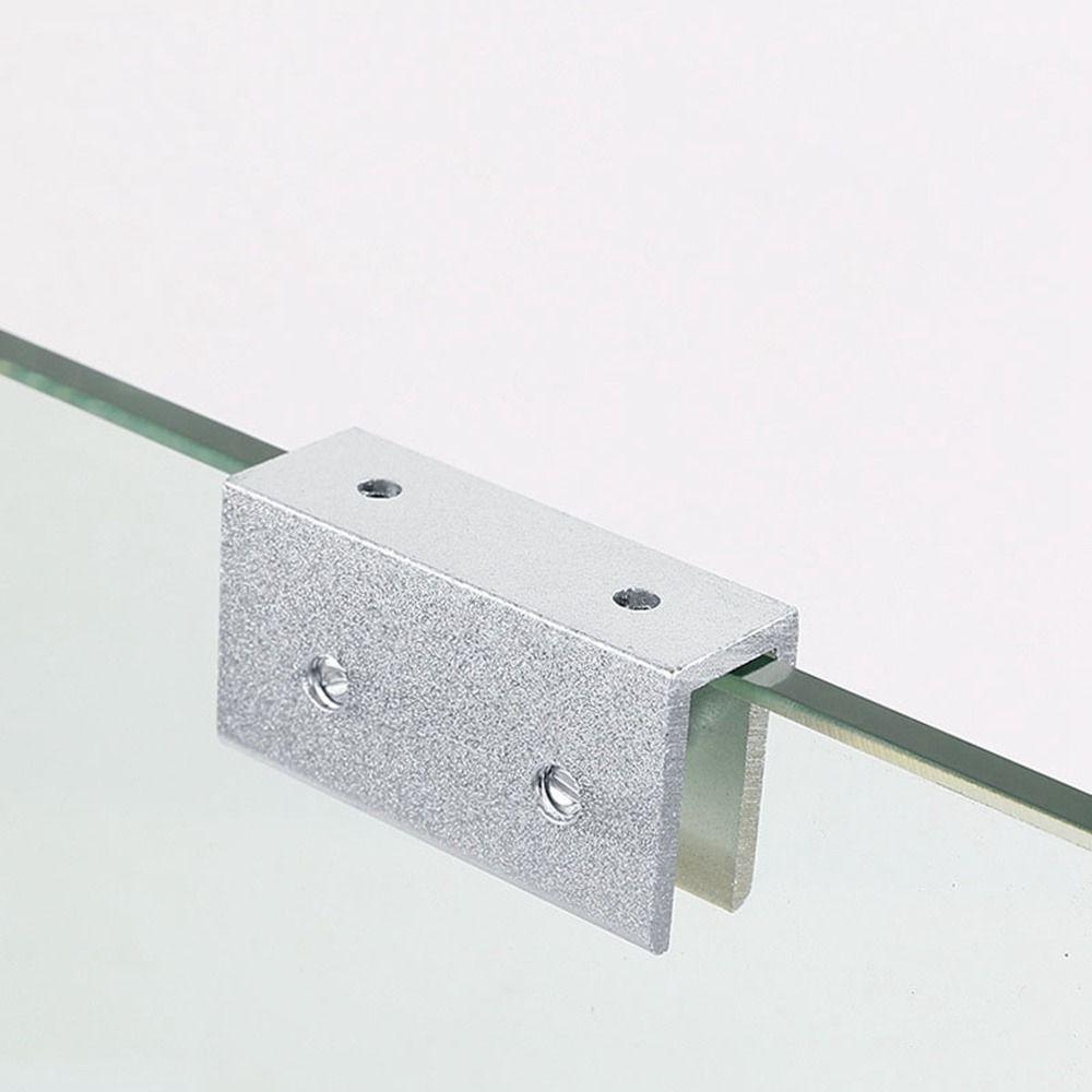 Кронштейн Держатель Стеклянной Полки Алюминиевый Сплав Безрамные Кронштейны Креативный Зажим для Стеклянной Двери Ванная