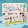 Wood Montessori Toys Busy Board Sensory Baby Game for Toddlers Locks Latch Kids Educational Learning Montesory Child Gift