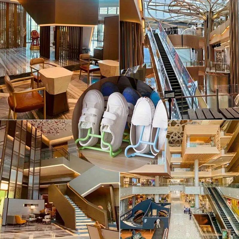 2PCS 2 In 1 Stand Up Storage Shoe Rack Shoe Rack for Kids Multifunctional Balcony Shoe Rack Drying Shoe Rack