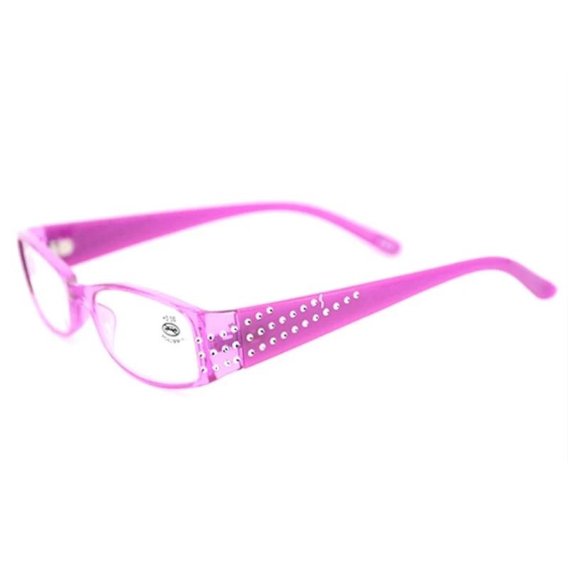 Fashion Reading Glasses Women Diamond Resin Reading Eyeglasses Rhinestone Glasses Eyewear Readers Diopter +1.0 To +3.5