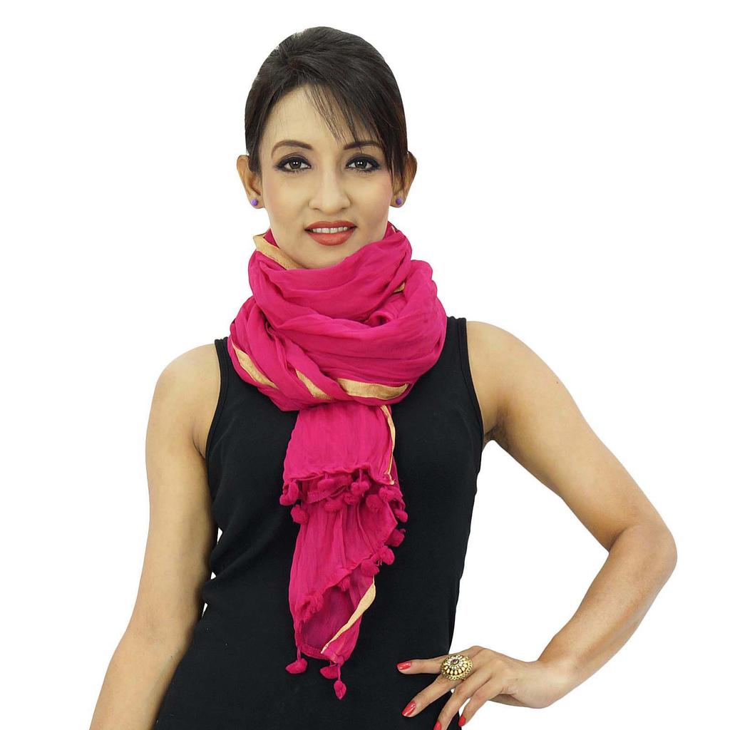 Шарф на шею Dupatta Woman Chunni Chiffon Blend Indian Stole Throw
