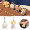 Mini Size Cute Cartoon Dog Keychain Flocking Phone Lanyard Phone Chain Keychain