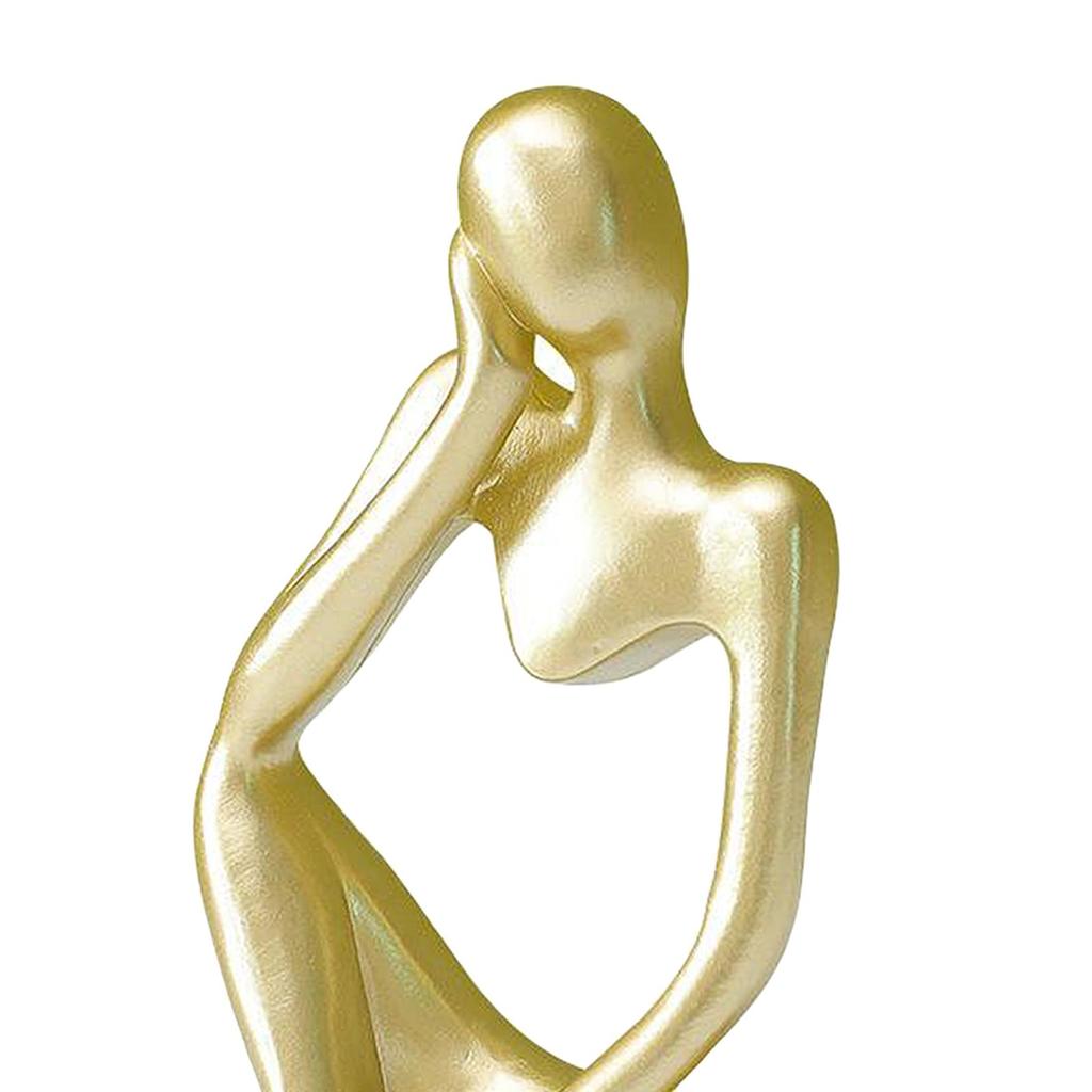 Resin Thinker Sculpture Creative Home Figurine Birthday Gifts Hollow Statues