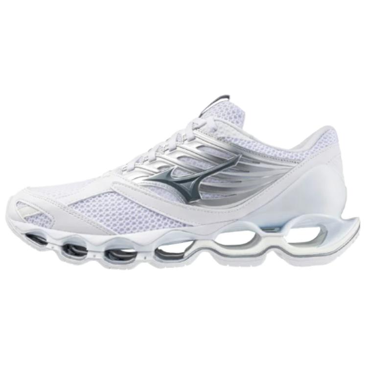 Mizuno Wave Prophecy 13 S White Silver Unisex Sneakers J1GC248331