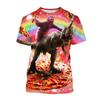 Funny Galaxy Sloth T Shirt For Men Kids Casual Animal Pizza 3d Print T-shirt Streetwear Tops Plus Size Short Sleeve Tee Shirts