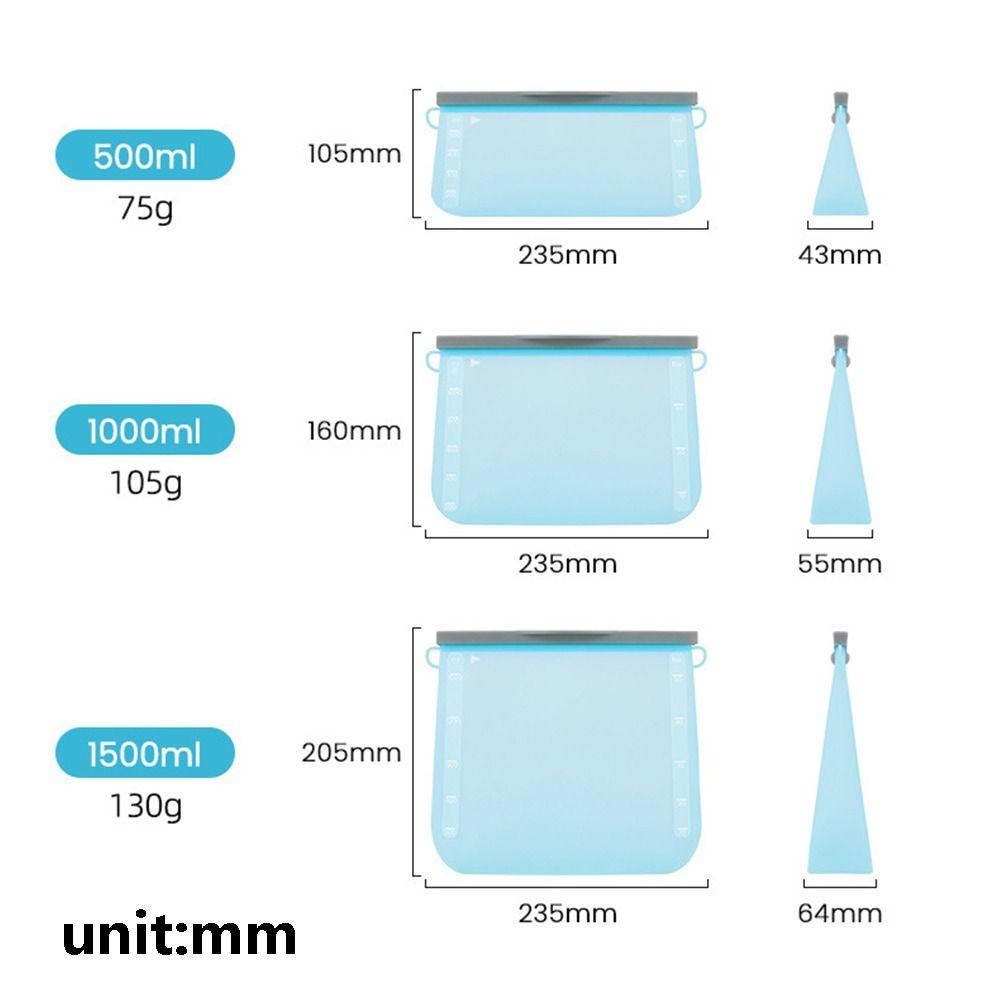 Reusable Food Storage Container Microwave Dishwasher Safe Kitchen Fresh Bag Meal Prep