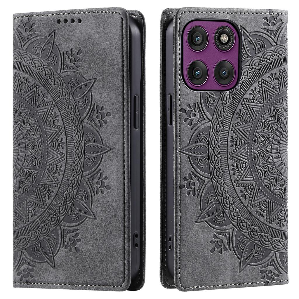 For Motorola Moto G86 5G Case Magnetic Closing Leather Phone Cover Pattern Imprinted
