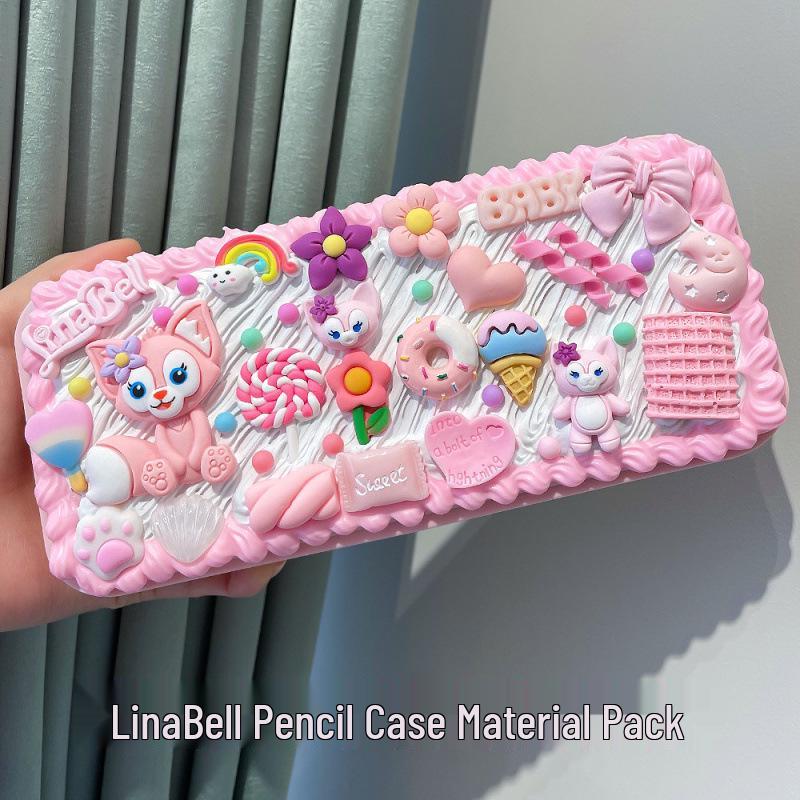 Набор для пенала из кремового клея ручной работы – Креативный и милый набор студенческой канцелярии