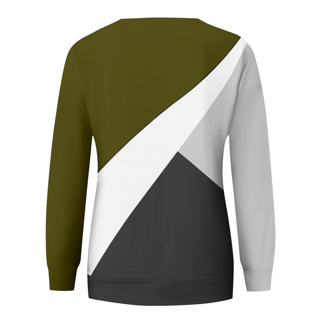 Женская толстовка с принтом, повседневная удобная свободная легкая женская толстовка с длинным рукавом и круглым вырезом