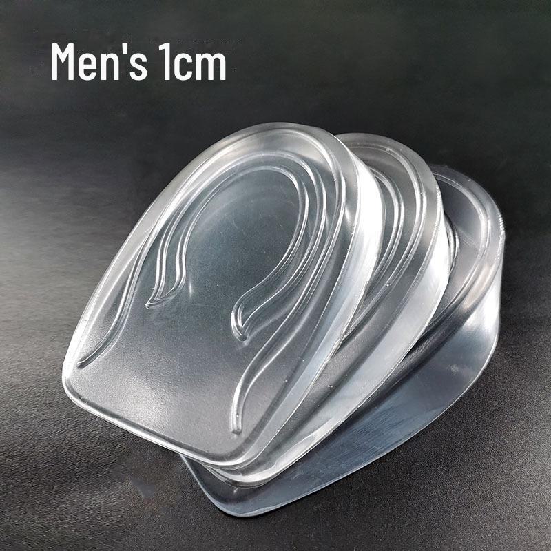 Невидимые силиконовые стельки для увеличения роста мужской и женской спортивной обуви - подпяточники и подушечки для амортизации