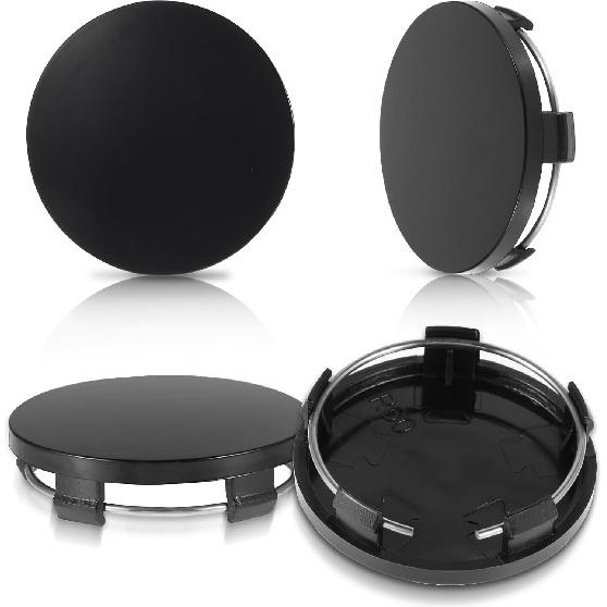 4 Pcs Hub Caps, 60Mm Wheel Center Caps Rim Hub Replacement Center Covers Universal ABS Snap In Wheel Center Hubcaps Plastic Polished Surface For Rims