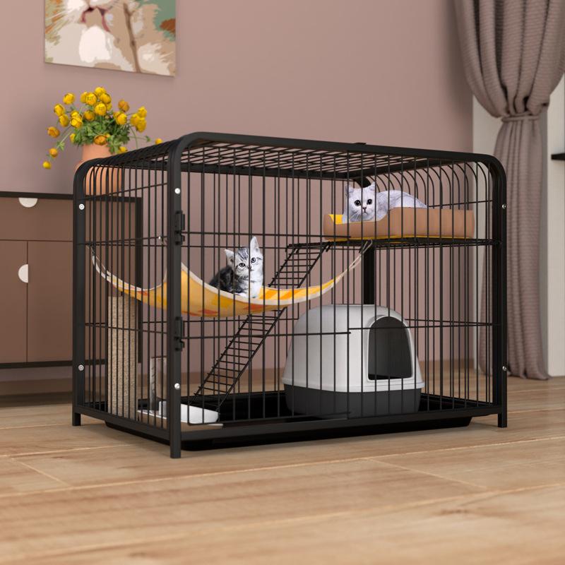 Кошачья клетка вилла трехэтажный двухслойный кошачий домик домашняя кошачья лазалка большой домашний питомец