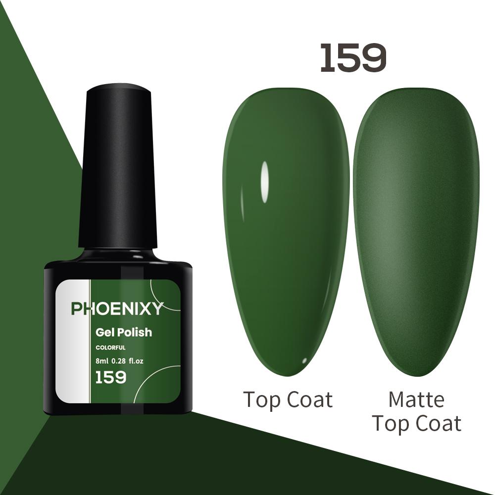 Лак для ногтей PHOENIXY, 8 мл, УФ-светодиодный гибридный лак для дизайна ногтей, гель-лайнер для маникюра, полупостоянная основа, верхнее покрытие, гель с блестками, блестящие цвета, гель