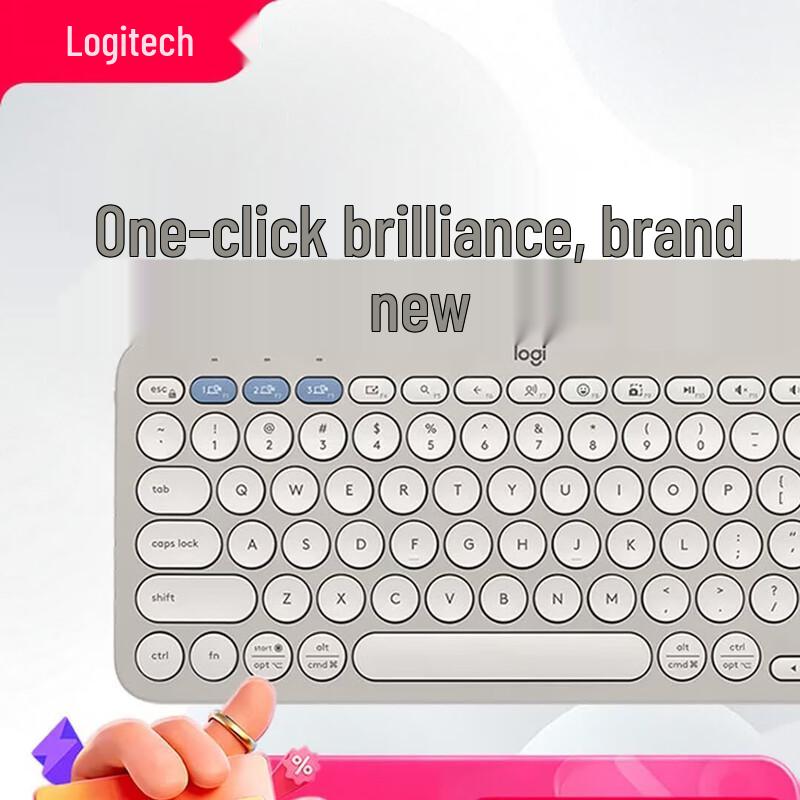 Logitech K390 Тонкая портативная беспроводная Bluetooth-клавиатура