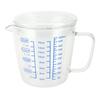 Heat Resisting Glass Measuring Cup Milk Scale Measuring Jug with Lid Kitchen Utensil(500ml )