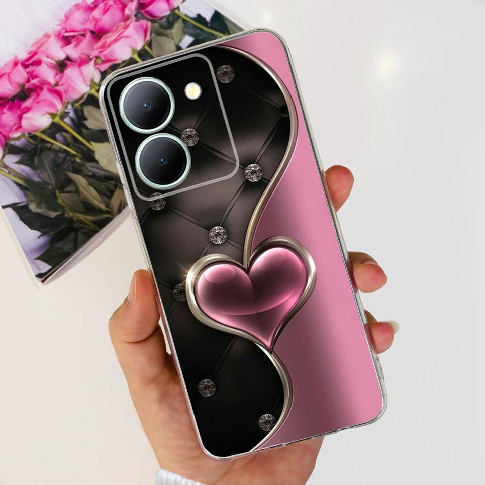 Силиконовый Мягкий Задний Чехол Для Vivo Y27s Чехол Для Vivo Y27s V2322 Телефон Чехлы CoverVivo Y78 Y78M Coque Funda Женская Мода Новый