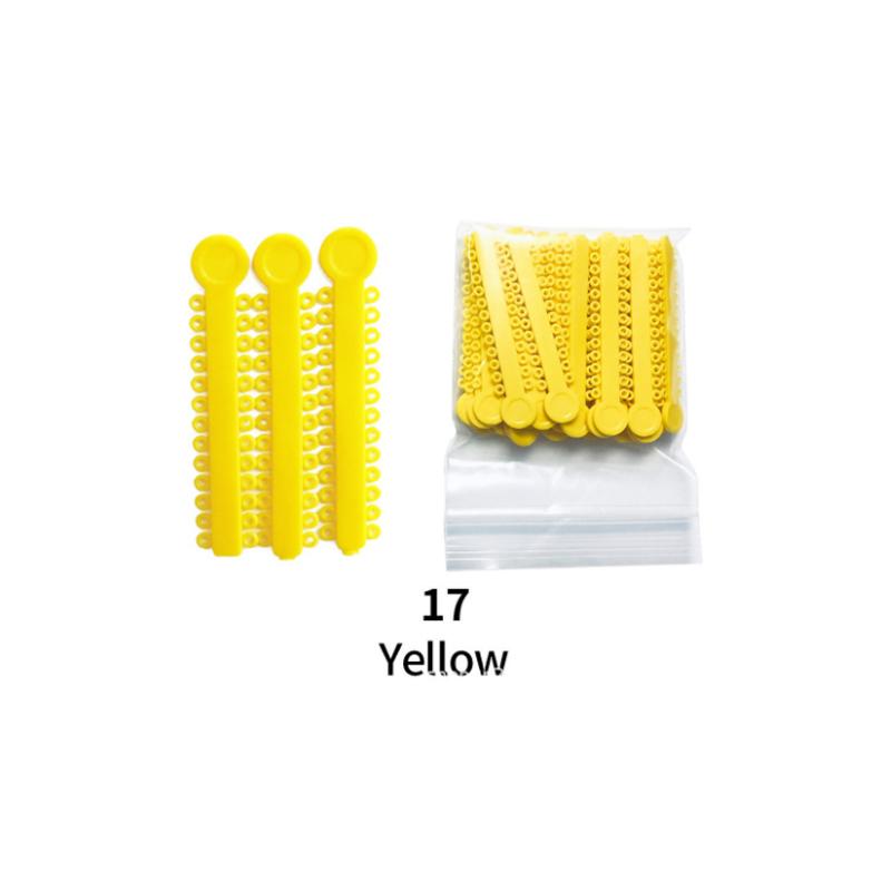 1040 Шт./40 Эластичных Лигатурных Дуг для Ортодонтии Стоматологических Цветные Резинки Латексные Эластичные Кольца для Брекетов Инструмен