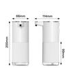 Автоматический дозатор мыла аксессуары для ванной комнаты Автоматический дозатор жидкого мыла 360 мл TYPE-C Белый 4-уровневый дозатор пенного мыла
