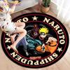 Anime Naruto Round Carpets for Living Room Rugs Soft Flannel Floor Area Rug Bedroom Carpet Mat for Children Kitchen Rug