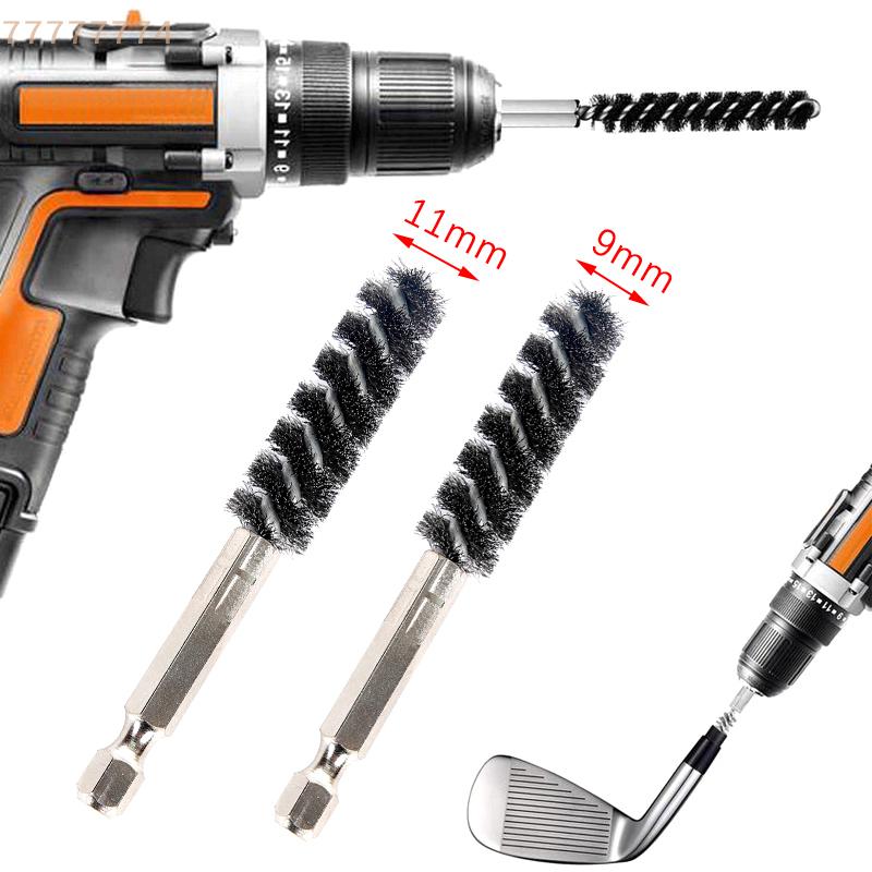 Адаптер для электродрели Очиститель головки клюшки для гольфа Щетка для удаления ржавчины Шестигранный стержень Полировка железной головки для головки и хвостовика клюшек для гольфа