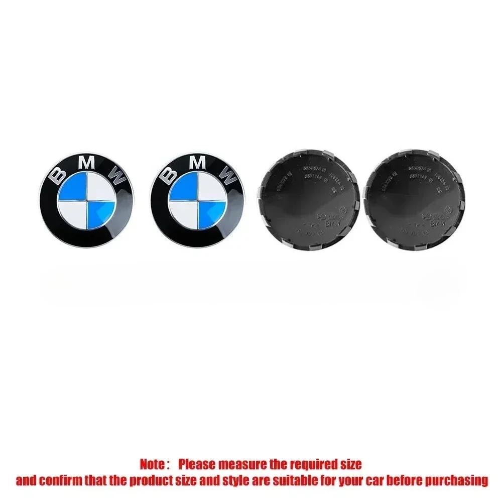 GTJK9 4PCS 56/68mm ABS Wheel Center Caps for BMW 50th Anniversary | Hub Cover for X1/X3/X5/X7 & 1/2/3/5/7 Series Models.