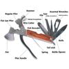 Traveler Multitool MTA83-1 / 15 Tools / for Tourism / Fishing / Car / Case